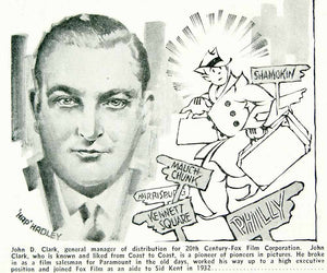 1936 Print John D. Clark 20th Century Fox Film Corporation Hap Hadley Art MOVIE3