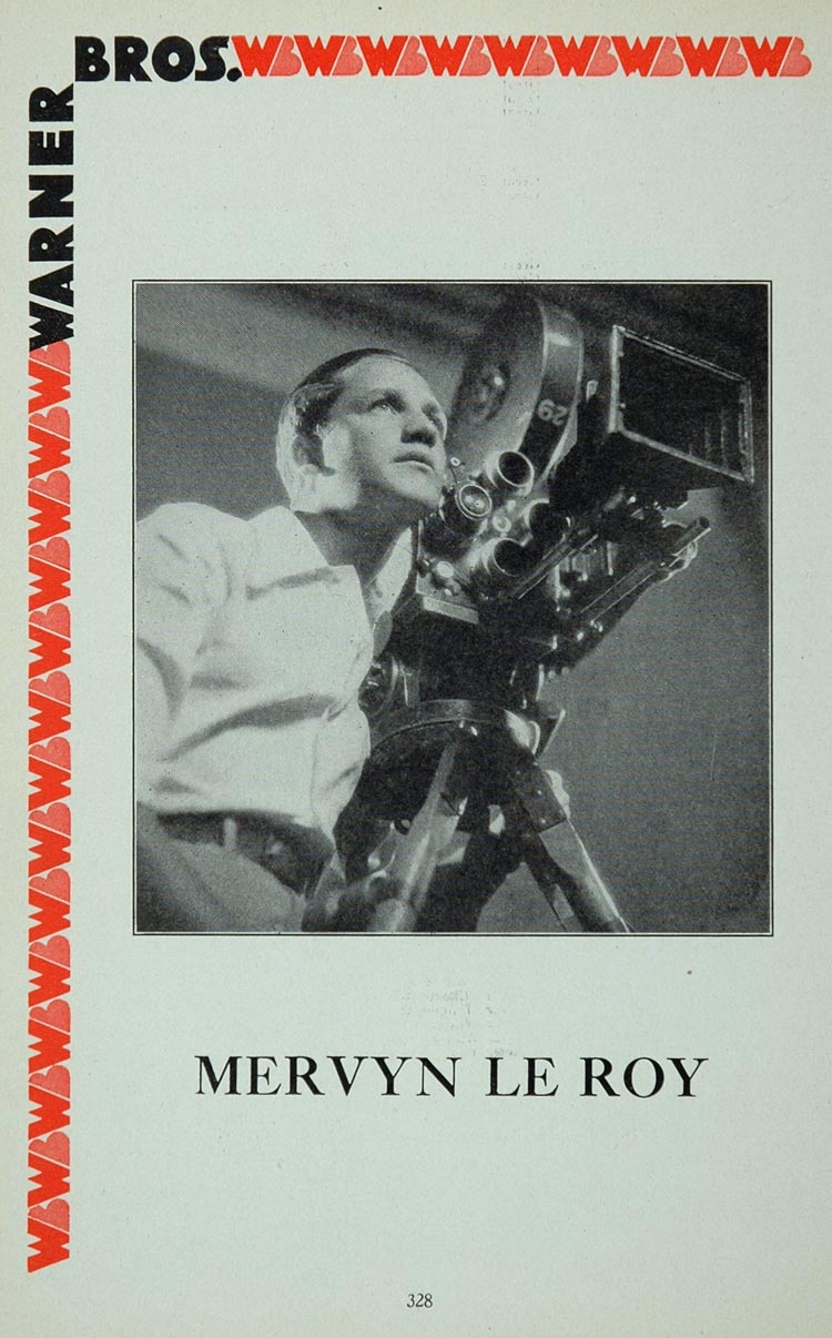 1936 Ad Mervyn LeRoy Director Warner Brothers Camera - ORIGINAL MOVIE