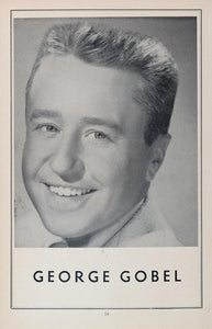 1958 George Gobel Actor Film Movie Comedian Portrait - ORIGINAL MOVIE
