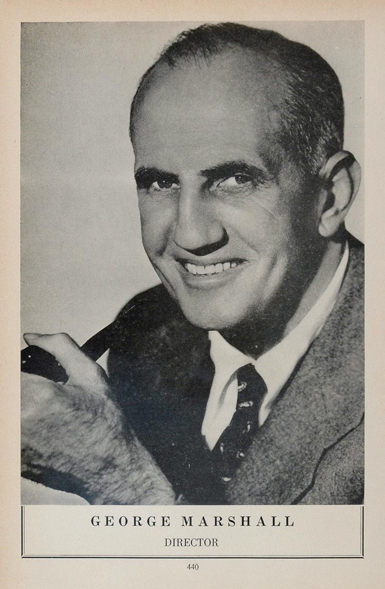 1958 George Marshall Film Movie Director Portrait B/W - ORIGINAL MOVIE