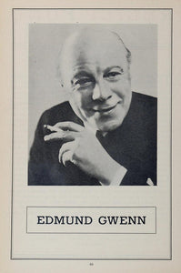 1936 Edmund Gwenn Movie Film Actor Portrait B/W Print - ORIGINAL MOVIE