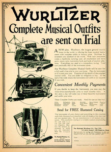 1919 Ad Rudolph Wurlitzer Complete Musical Outfits Instruments Violin MPC1
