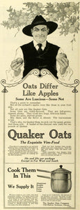 1916 Ad Quaker Oats Co Apple Tree Cereal Food Products Aluminum Cooking Pan MPR1