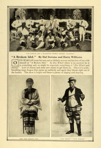 1909 Print New York Play Broken Idol Hal Stevens Harry Williams Black MTR1