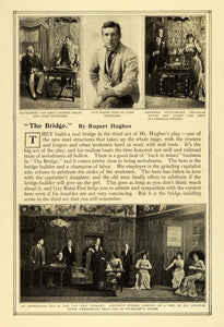 1909 Print New York Play Bridge Rupert Hughes Cast Stage Acting Theater MTR1