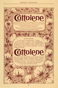 1895 Ad Cottolene Shortening Cook Ingredient Fairbank - ORIGINAL MUN1
