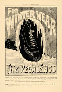 1895 Ad Winter Wear Regal Shoes Russian Calf Enamel - ORIGINAL ADVERTISING MUN1