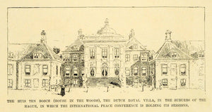 1899 Print Huis Ten Bosch Dutch Royal Villa Hague International Peace MUN1