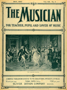 1907 Cover Musician Ballroom Dancing Tutor Lesson Women - ORIGINAL MUS1