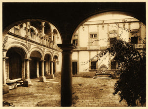 1925 Casa Conde de Santiago Mexico City Photogravure - ORIGINAL PHOTOGRAVURE MX1