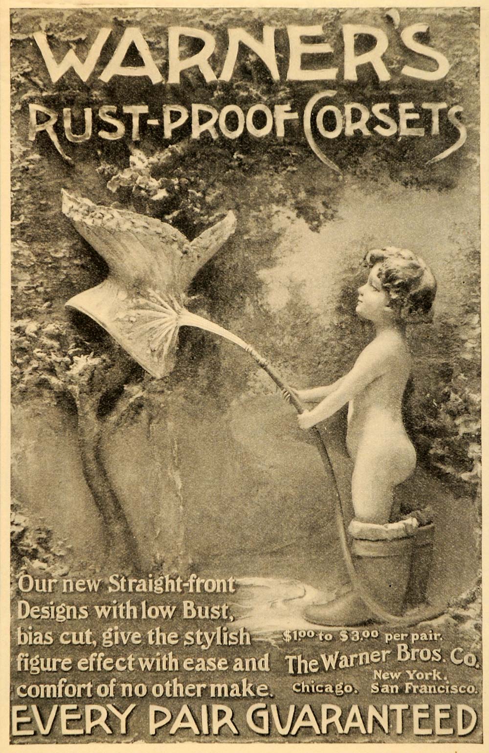 1909 Ad Warner Brothers Co Rust Proof Corsets Bias Cut - ORIGINAL MX5 –  Period Paper Historic Art LLC
