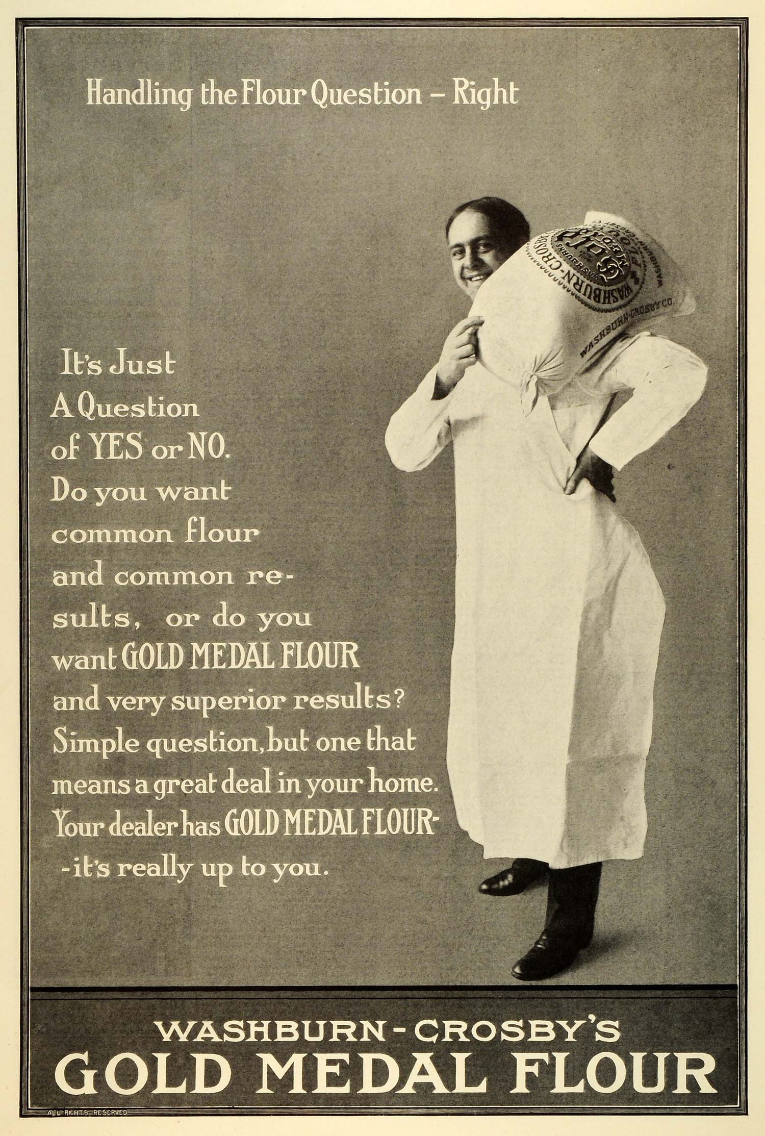 1906 Ad Gold Medal Flour Supermarket Attendant Washburn-Crosby's Co Baking MX7
