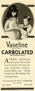 1922 Ad Chesebrough Vaseline Petroleum Jelly First-Aid Ointment Children MX7