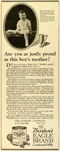 1922 Ad Borden Eagle Brand Condensed Milk Baby Food Daryl Wilson Milwaukee MX7
