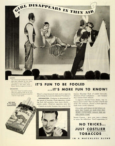 1933 Ad Camel Cigarettes R J Reynolds Tobacco Magician Magic Disappearing MX7 - Period Paper
