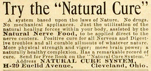 1906 Ad Nervous Digestion Cure Natural Nerve Food Strength Complexion Brain MX7