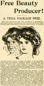 1901 Ad Beauty Producer Skin Care Products Facial Treatment Josephine MX7