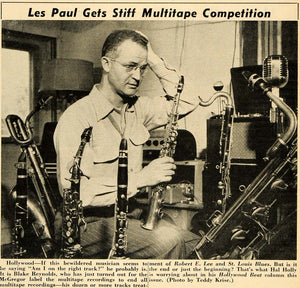 1952 Print Blake Reynold Saxophonist Music Tape Contest ORIGINAL HISTORIC MZ1