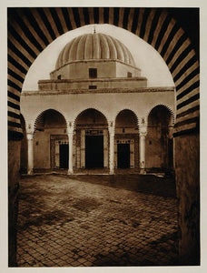 1924 Arches Barber's Mosque Zaouia Sidi Sahab Kairouan - ORIGINAL NAF1