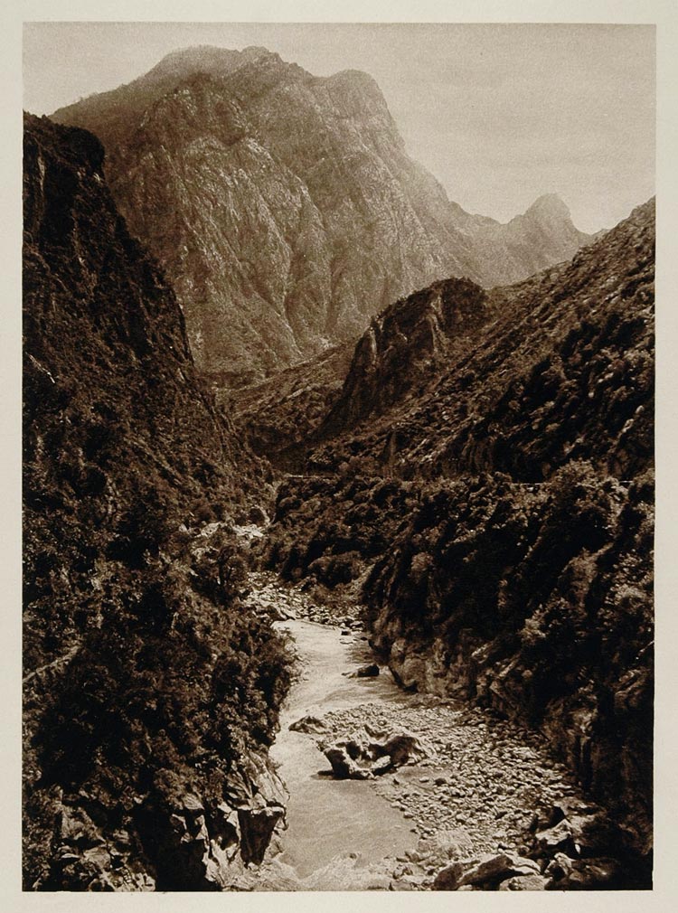 1924 Mountains Kabylie Kabylia Algeria Photogravure - ORIGINAL PHOTOGRAVURE NAF1