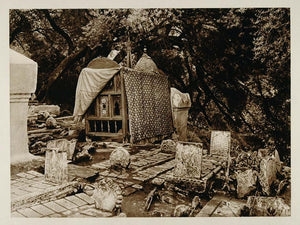 1924 Cemetery Algeria Lehnert & Landrock Photogravure - ORIGINAL NAF1