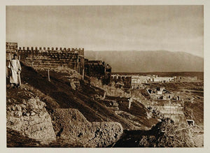 1924 Kasbah Tadla Village Morocco Photogravure NICE - ORIGINAL PHOTOGRAVURE NAF1