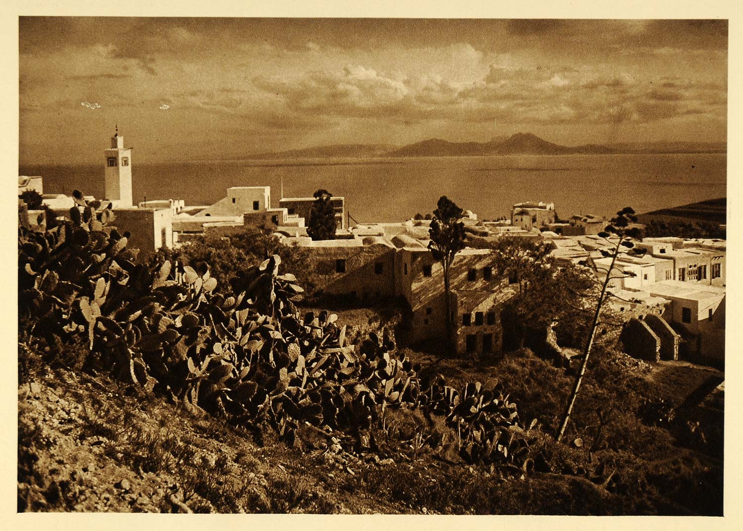 1924 Sidi Bou Said Village Bay Tunisia Lehnert Landrock - ORIGINAL NAF2