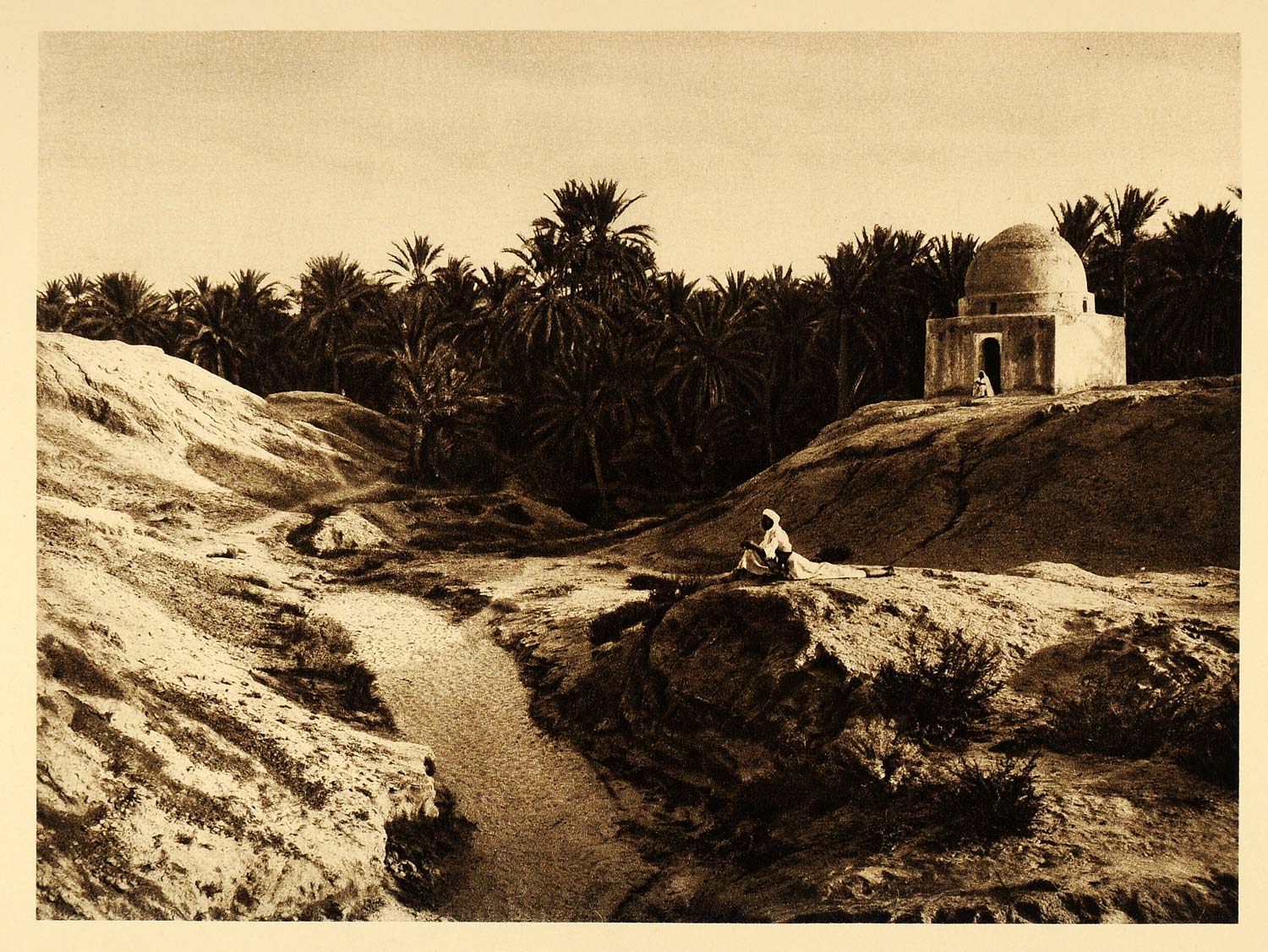 1924 Nafta Nefta Oasis Tunisia Palms Lehnert Landrock - ORIGINAL NAF2