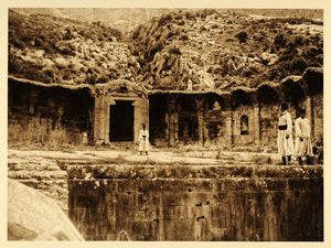 1924 Roman Bath Ruins Algeria Max Nentwich Photogravure - ORIGINAL NAF2