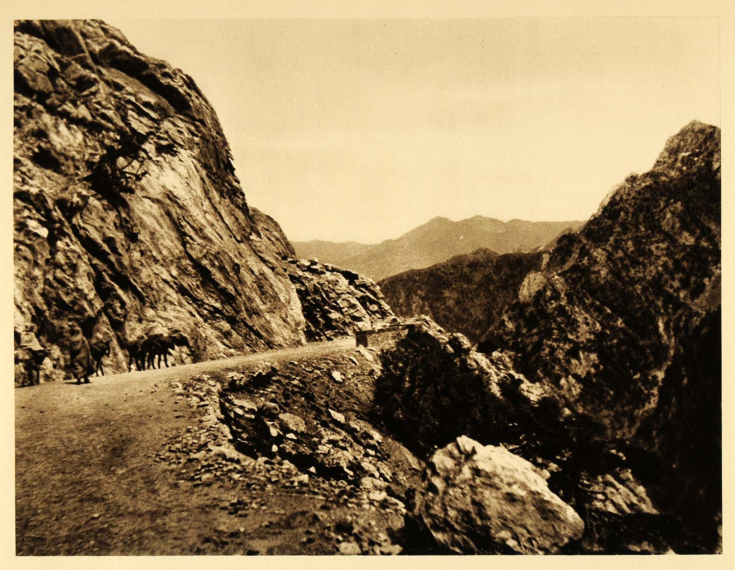 1924 Kabylie Mountain Road Algeria Lehnert & Landrock - ORIGINAL NAF2