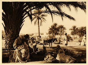 1924 Touggourt Oasis Algeria People Lehnert & Landrock - ORIGINAL NAF2