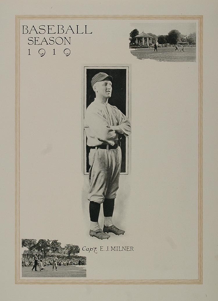 1921 Print U.S. Naval Academy Baseball 1919 E.J. Milner ORIGINAL HISTORIC NAVY2
