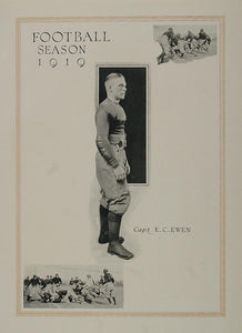 1921 Print U.S. Naval Academy Football 1919 E. C. Ewen ORIGINAL HISTORIC NAVY2
