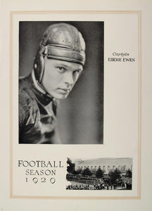 1921 Print U. S. Naval Academy Football 1920 Eddie Ewen ORIGINAL HISTORIC NAVY2