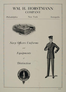 1921 Original Ad Horstmann Navy Officer Naval Uniform - ORIGINAL NAVY2
