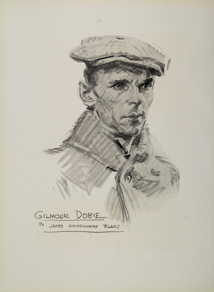 1921 James Montgomery Flagg Gilmour Dobie Coach United States Naval Academy NAVY