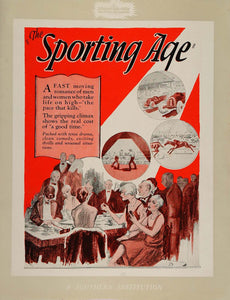 1927 Ad Silent Film Sporting Age Columbia Pictures - ORIGINAL ADVERTISING NC1