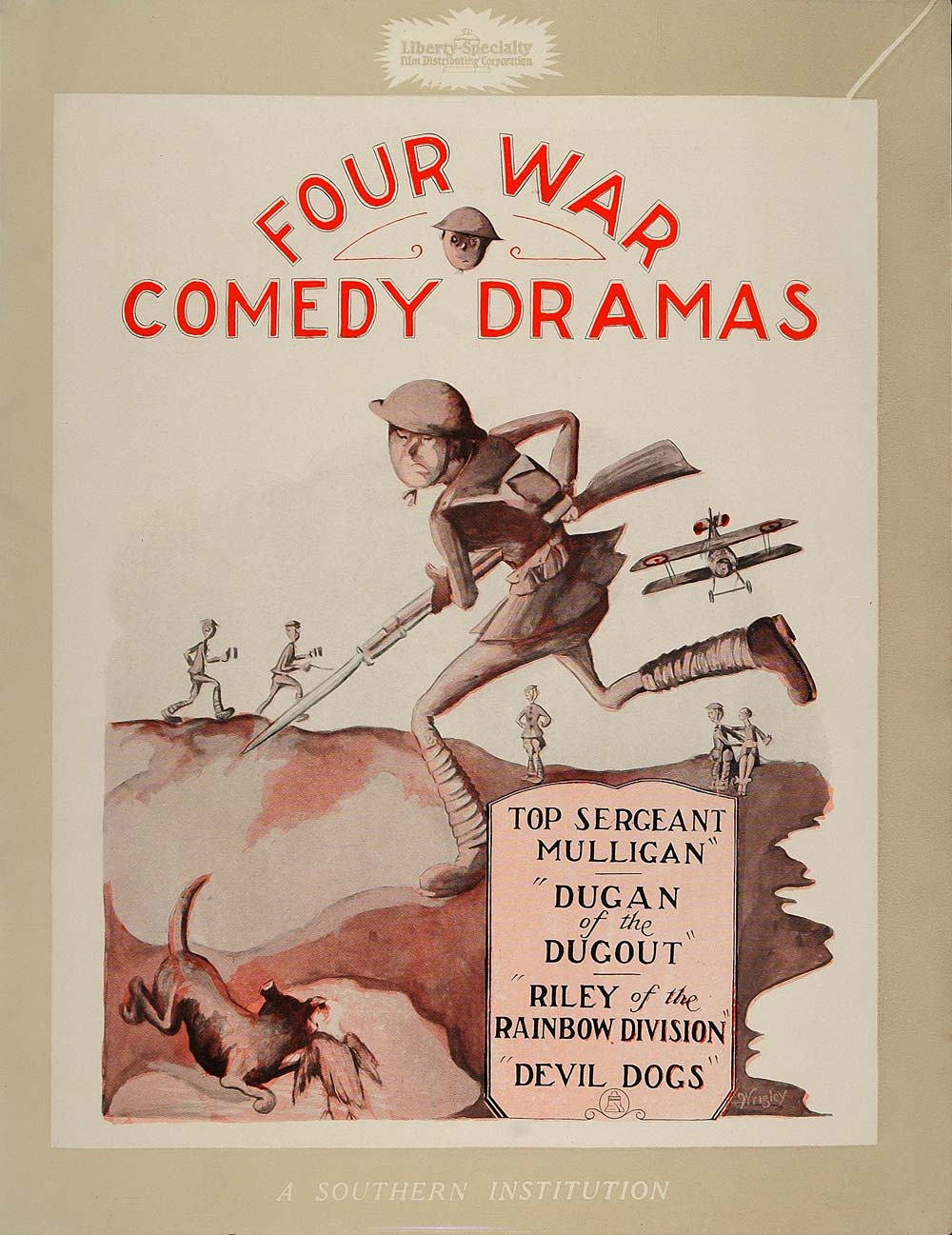 1927 Ad Silent Film WWI War Comedy Columbia Pictures Movie Soldier NC1