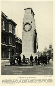 1926 Print Whitehall London England World War I Military Remembrance NGM1
