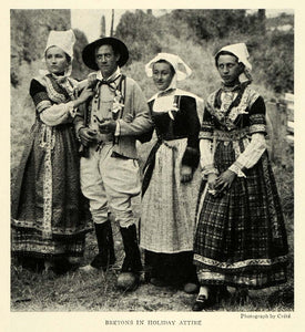 1923 Print Breton France Natives Holiday Attire Clothing Bonnets Headpieces  NGM1