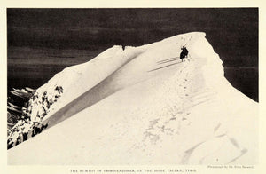 1923 Print Austria Summit GroBvenediger Hohe Tauern Tyrol Peak Mountain NGM1