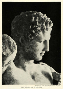 1922 Print Praxiteles Hermes Marble Olympia Praxitelean Sculpture Cnidus NGM1