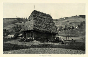 1926 Print Transylvania Romania Merl La Voy Shelter Peasant Farm House NGM1