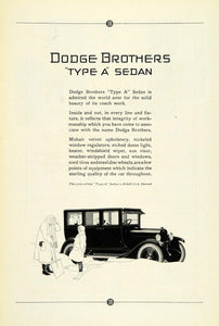 1923 Ad Dodge Brothers Sedan Detroit Michigan Upholstery Vehicle Car Family NGM1