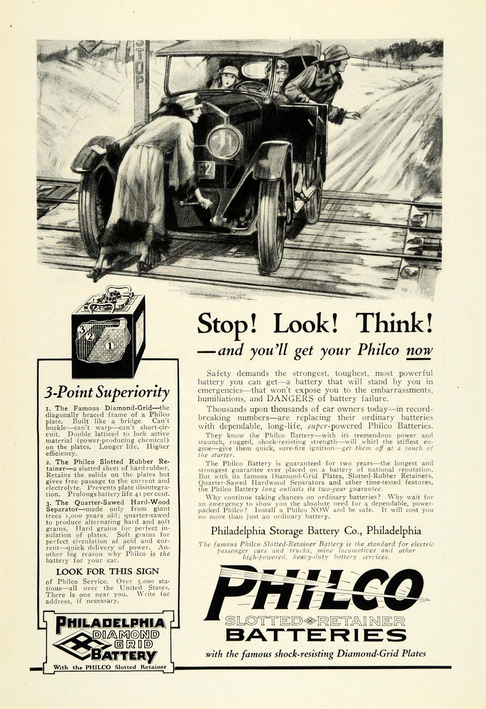 1923 Ad Philco Batteries Storage Philadelphia Pennsylvania Auto Car Vehicle NGM1
