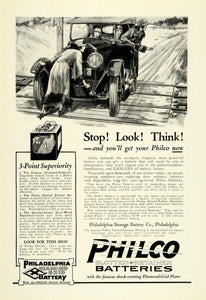 1923 Ad Philco Batteries Storage Philadelphia Pennsylvania Auto Car Vehicle NGM1