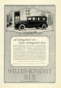 1926 Ad Willys-Knight Six Automobile Chauffeur Ladies Vintage Car Motor NGM1