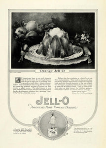1922 Ad Genesee Pure Food Co LeRoy NY Jell-O Strawberry Flavor Dessert NGM1