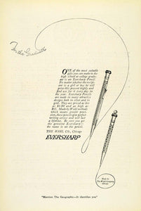 1921 Ad Eversharp Wahl Co Pencils Writing Instruments Chicago Illinois Lead NGM1