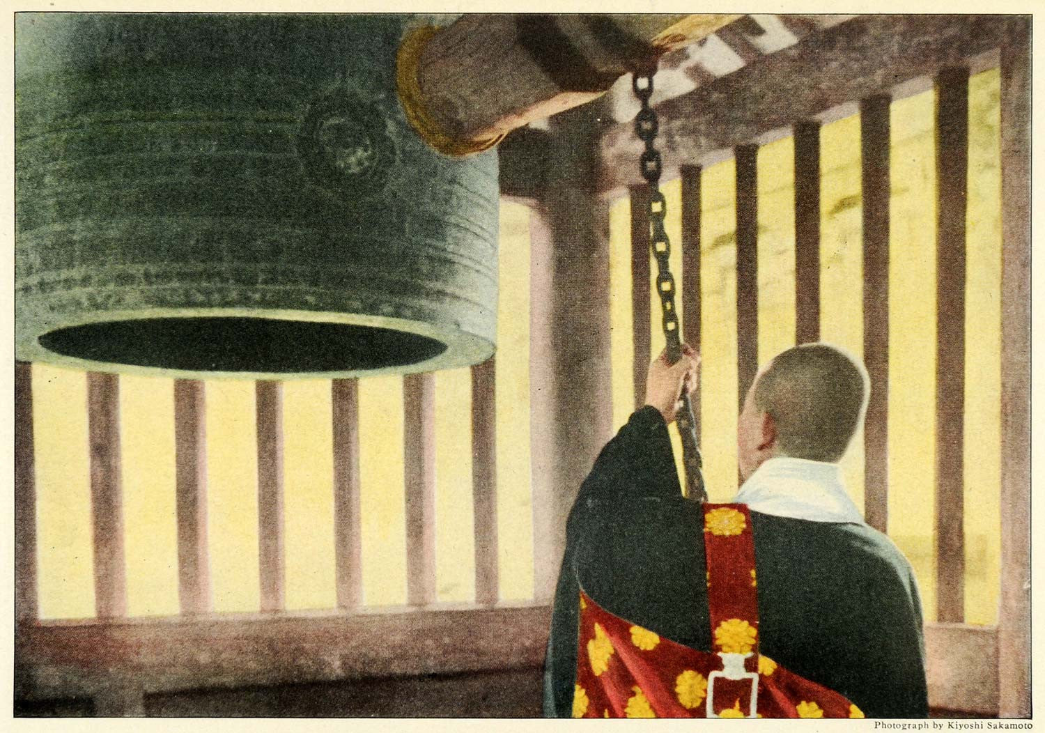 1921 Print Japan Buddhism Religion Occidental Bell Buddhist Sakamoto NGM2